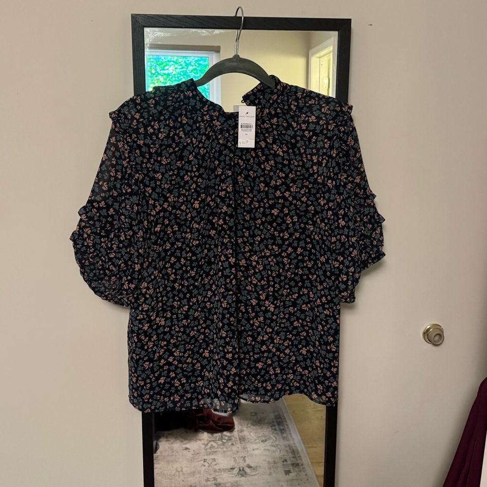 Floral Ruffle Blouse